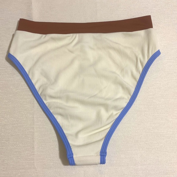 L*SPACE Women's FRENCH BOTTOM BITSY Ribbed Bikini Bottom Size S - Picture 2 of 3